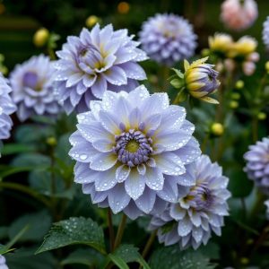 Георгин Акварель купить по цене от 680р. в интернет-магазине «Посадика» с доставкой почтой в в Слободскойе и по всей России – [изображение №1].